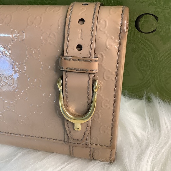 COPY - 🛍 GUCCI Blush Pink Patent Microguccissima Leather Continental Wallet🛍 - Picture 5 of 10
